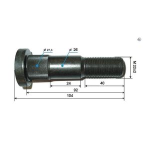 319339091 - Liaz Keréktőcsavar hátsó jobb beütős