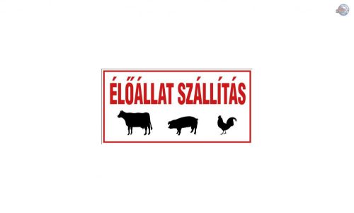 6877 - Matrica élőállat szállítás