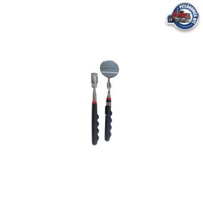 Vizsgáló tükör és mágnes