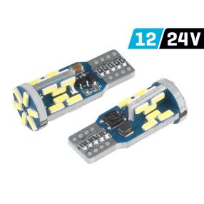 CM58254 - Izzó led 12V/24V W5W Canbus pár