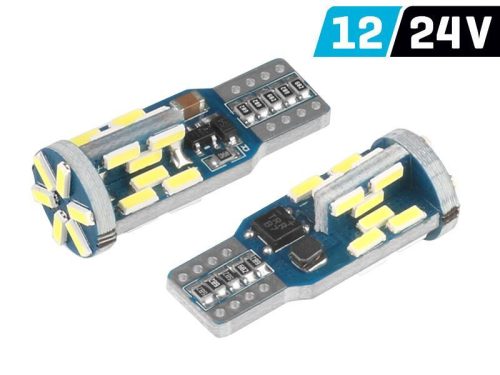 CM58254 - Izzó led 12V/24V W5W Canbus pár