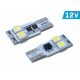 CM58297 - Izzó led 12V W5W Canbus pár