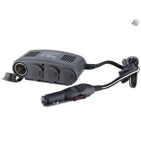 CM58606 - Szivargyújtó elosztó 4-es + usb nagy teherbírás
