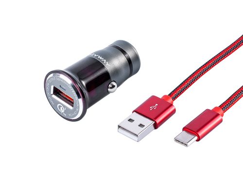 CM63001 - Szivargyújtó autós töltő USB-C 4,2A