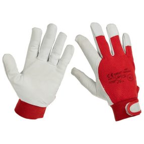 CM86097 - Munkakesztyű, szövet és bőr 11-es