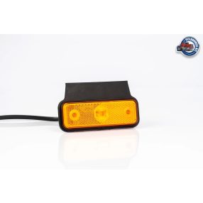   Helyzetjelző Ledes lámpa téglalap sárga+tartó fristom FT004Z