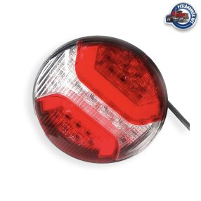 Ledes hátsólámpa kerek 125mm