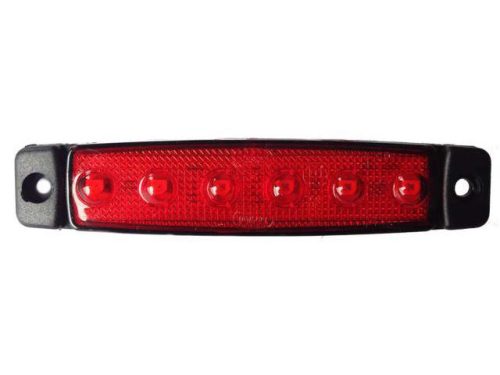 L2255 - Ledes lámpa rövid piros