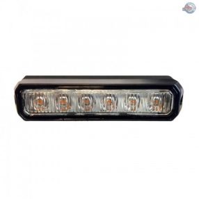 LW0032-A - Sárgavillogó ledes 6led 12/24V