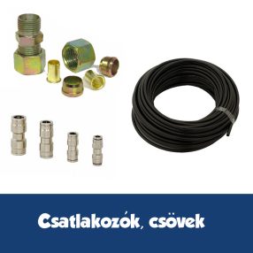 Légfékcsövek, csatlakozók