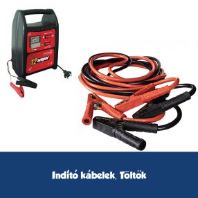 Indító kábelek, akku töltők