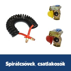 Spirálcsövek, csatlakozók